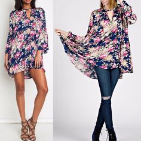 🌸Brand NEW- Floral of the Story Dress - Navy🌸 - Picture 6 of 6